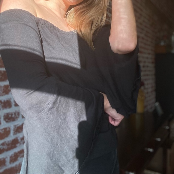 Loft Black Bell Sleeve Top - Picture 5 of 6